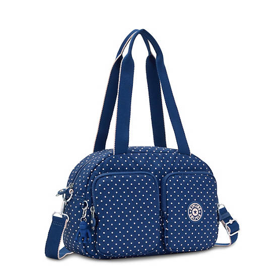 Kipling Cool Defea Classic Printed Shoulder Bags Soft Dot Blue | CA 1389DF